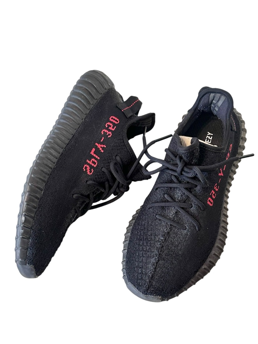 Yeezy Boost 350 V2 'Bred' Sneakers Red Black Size 9